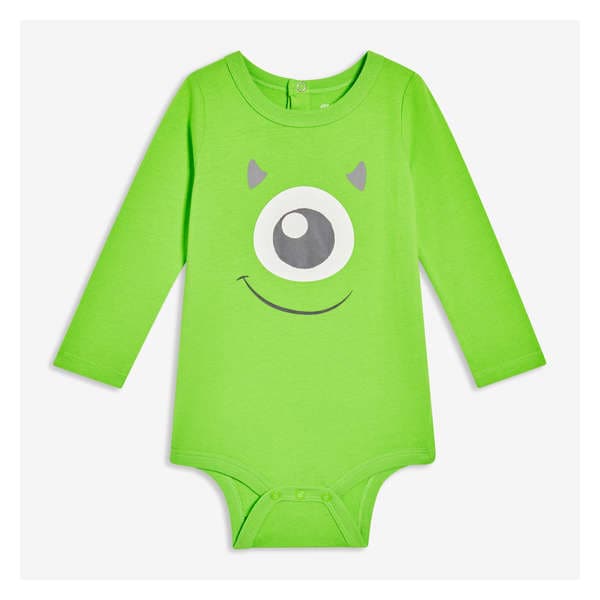 Baby Pixar Mike Bodysuit - Neon Green